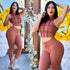 Mis Divas Fashion | Conjunto deportivo acanalado push-up: leggings y top moldeador