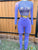 Sports set transparent top leggings anti-cellulite transparency details