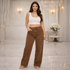 Wide Leg Toffee Denim Jeans – Girl Luxury Collection | Mis Divas Fashion