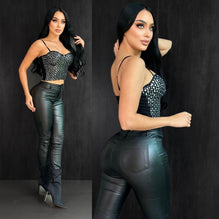 Sparkly Sequined Bustier Top