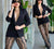 Transparent lace pants with shorts