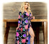 Open Leg Chain Printed Maxi Dress – Mis Divas