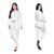 White Colombian Set Jacket and Pants - Elegant Style