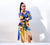 Artistic print shirt dress with side slit – Mis Divas Fashion