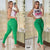 Green Pants and Top Set with Belt Included – Modern and Versatile Style | Miss Divas Fashion