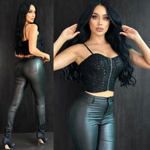Sparkly Sequined Bustier Top