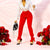 Scarlet Bow Pants – High-Waist Slim Fit with Ankle Ties