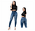 Blue Luxe Premium: High-Waisted Blue Denim Jeans