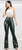 Military Green Flared Pants – Synthetic Leather and High Waist | Mis Divas Fashion