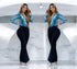 Tropical Vibes Plunge Jumpsuit – Flared Legs & Shaping Fit