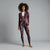 Marble Noir Women’s Suit Set – Elegant Crop Blazer & High Waist Pants