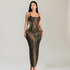 D.I.V.A. Illusion Luxe Dress | Sculpting Optical Bodycon Dress