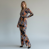 Baroque Animal Print Palazzo Jumpsuit | Mis Divas Fashion