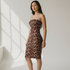Diva Classic – Strapless Animal Print Dress