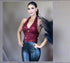 Mis Divas Bling Bling Collection – Diva Sequin Halter Top – Wine