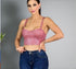 Mis Divas Bling Bling Collection – Diva Sequin Sweetheart Crop Top – Pink