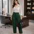 Executive Pants – Green | Mis Divas Fashion