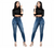 Blue Luxe Premium: High-Waisted Blue Denim Jeans