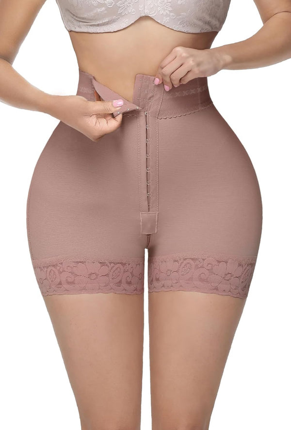 Colombian extreme butt lifter shapewear shorts, front view
