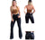 “Jeans acampanados premium en color negro con efecto push-up de MisDivasFashion