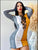 Mis Divas Fashion – Sexy Patchwork Lace-Up Bodycon Mini Dress | Multicolor Long Sleeve Party Outfit
