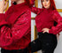 Wine Jacket with Sequin Sleeves - Divas Collection